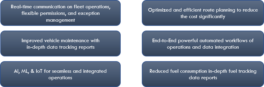 Fleet Management Key Features