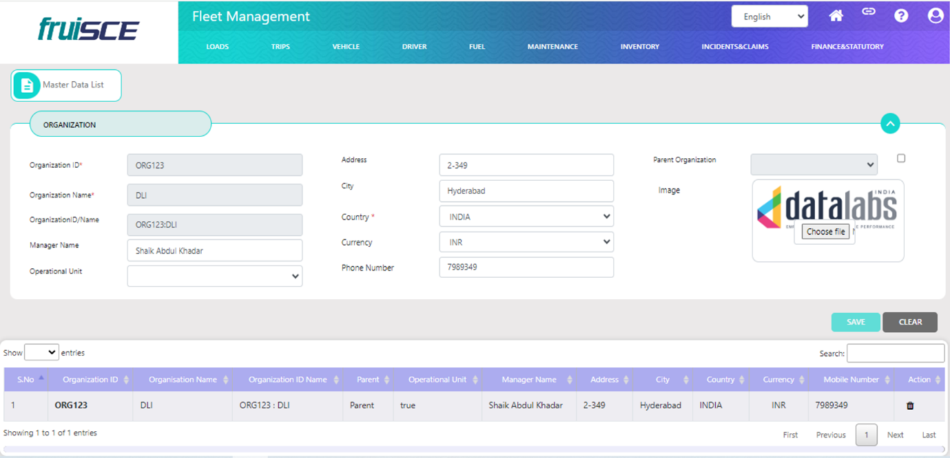 Fleet Management Key Features